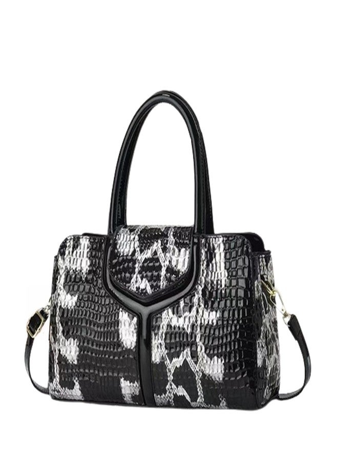 PHEVOS Medium Satchel Handbag Shoulder Crossbody Purse Top handle Crocodile Hobo bags for Women - Image 1