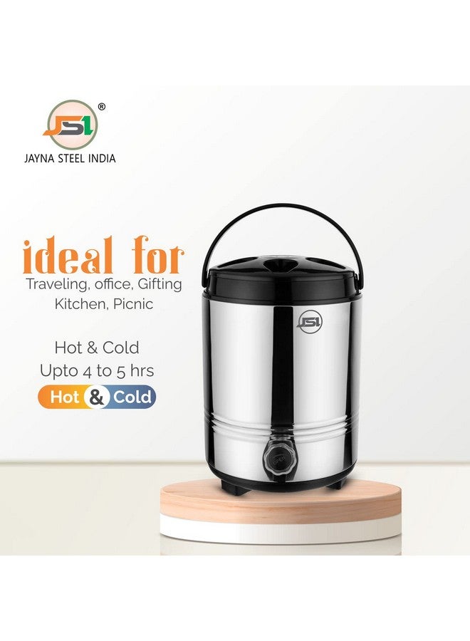 JSI جهاز شاي ساخن من الفولاذ المقاوم للصدأ JSI (10 لترات) مع مقبض سهل الحمل I موزع مياه معزول بالفولاذ المقاوم للصدأ لجهاز المطبخ المنزلي I جرة مياه للسفر I سهل التنظيف والصيانة - Image 5