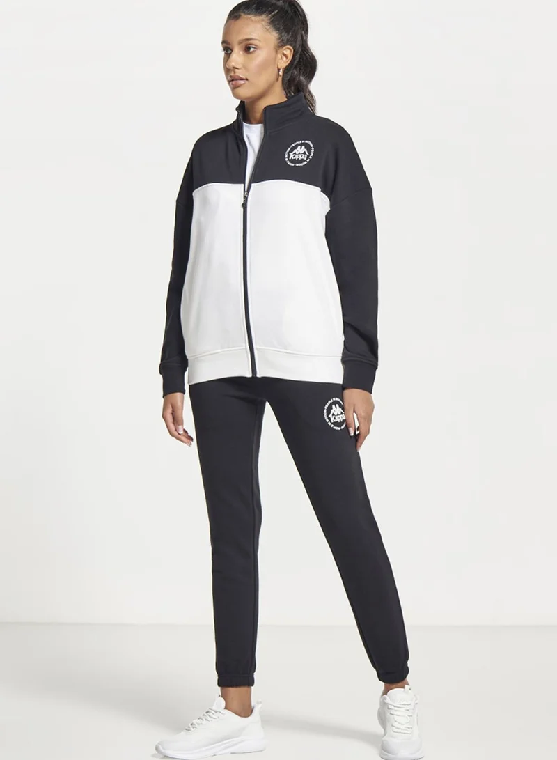 Kappa Logo Drawstring Printed Sweatpants