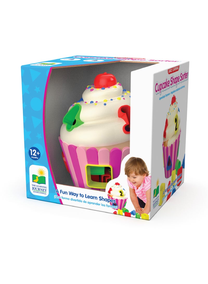 THE LEARNING JOURNEY EARLY LEARNING! CUPCAKE SHAPE SORTER - Image 1
