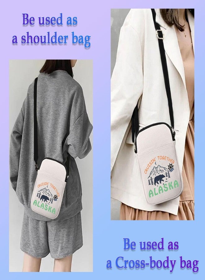 XYANFA Cruisin' Together Crossbody Travel Cosmetic Bag - Alaska Cruise & Travel Gift - Image 3