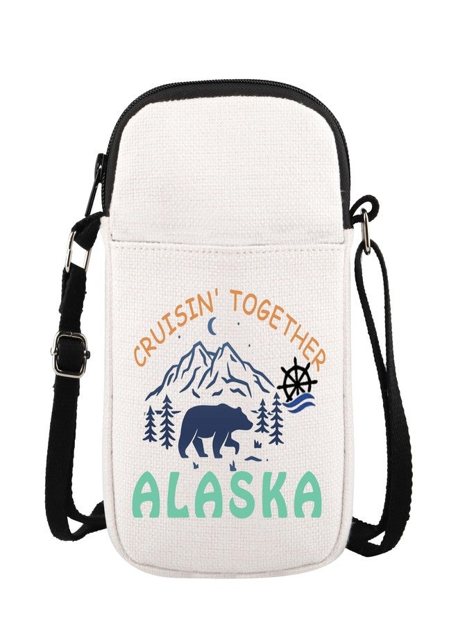 XYANFA Cruisin' Together Crossbody Travel Cosmetic Bag - Alaska Cruise & Travel Gift - Image 1