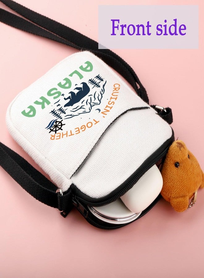 XYANFA Cruisin' Together Crossbody Travel Cosmetic Bag - Alaska Cruise & Travel Gift - Image 4