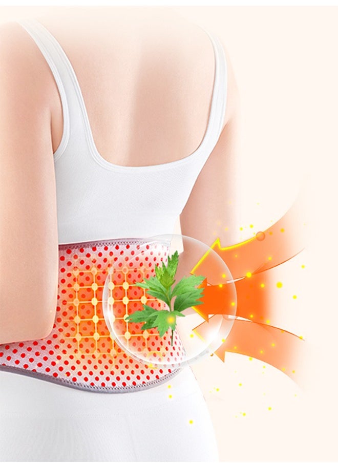 Polish'D - Waist Belt Lumbar Support Back Brace for Women, Portable Heated Waist Belt Heating Menstrual Heating Pad for Back Abdominal Pain Relief (L) - Image 1