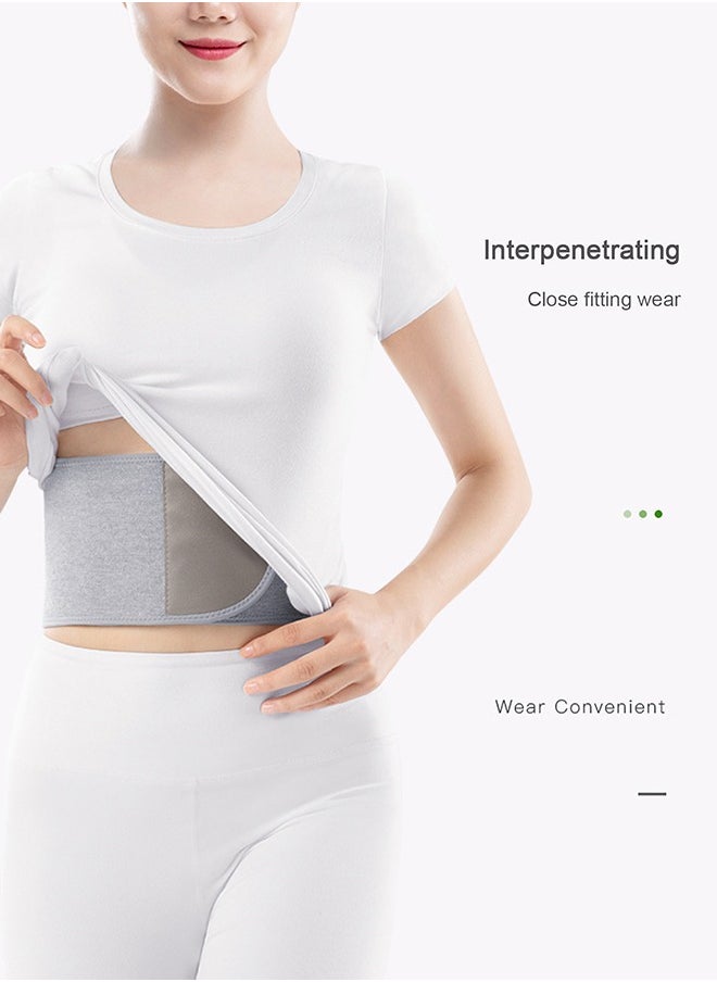 Polish'D - Waist Belt Lumbar Support Back Brace for Women, Portable Heated Waist Belt Heating Menstrual Heating Pad for Back Abdominal Pain Relief (L) - Image 1