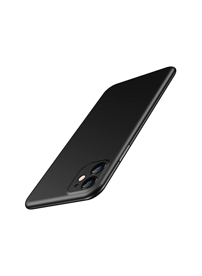 جي تيك حافظة JETech رفيعة للغاية (0.35 مم) لهاتف iPhone 11، 6.1 بوصة، غطاء عدسة الكاميرا حماية كاملة، خفيف الوزن، لمسة نهائية غير لامعة من البولي بروبيلين، يدعم الشحن اللاسلكي (أسود) - Image 1