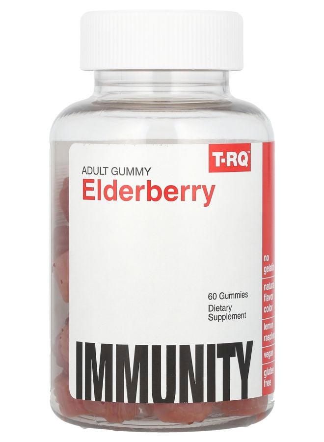 TRQ Elderberry Immunity Lemon Raspberry 60 Gummies