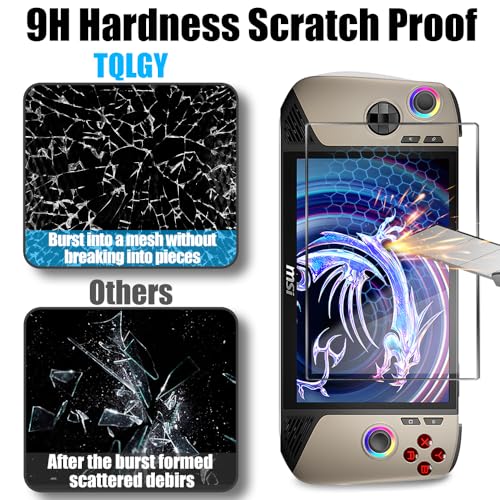 TQLGY 2 Pack Tempered Glass Screen Protector for MSI Claw 8 AI+ A2VM 8-Inch 2025, Ultra HD, Anti-Scratch, Anti-Fingerprint, Bubble-Free - Image 3
