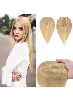 SEGO SEGO Human Hair Toppers for Women No BangsWith Thinning Hair 100 Real Human Hair Top Wiglets Hairpieces 150 Density Silk Base Clip in Hair Topper for Hair Loss Cover Gray Hair 3 Clips 