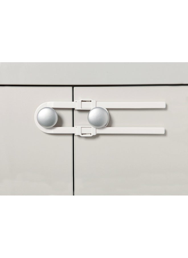 dreambaby Dreambaby U Shaped Cabinet Locks - Extra Long Child Lock for Cabinets - Gliding Baby Safety Locks (6 Pack)  - Image 4