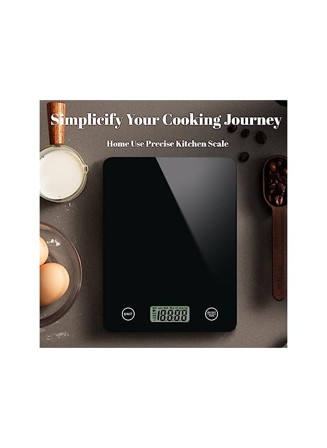 Food Scale Digital, Kitchen Scale Multifunctional with 6 Weight Units, 5Kg Capacity, 1g/0.1oz High Precise, Waterproof Tempered Glass, Tare/Zero Function, Auto Shut-Off for Baking and Cooking - pzsku/Z8EFC81D889AD7370852DZ/45/_/1692605712/de3111c5-8e76-4dba-bac7-d5636e6692a3