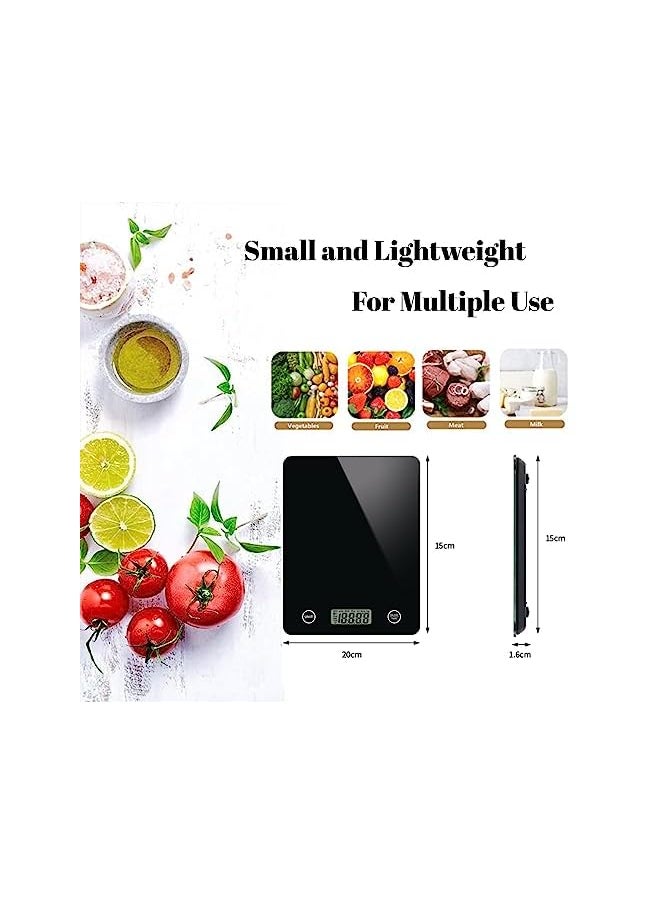 Food Scale Digital, Kitchen Scale Multifunctional with 6 Weight Units, 5Kg Capacity, 1g/0.1oz High Precise, Waterproof Tempered Glass, Tare/Zero Function, Auto Shut-Off for Baking and Cooking - pzsku/Z8EFC81D889AD7370852DZ/45/_/1692605714/2920ef99-df56-4c50-9fe0-643c099a2b55