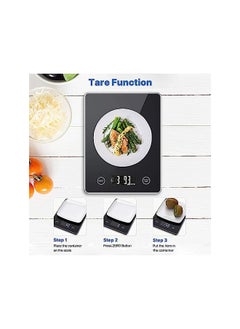 Food Scale Digital, Kitchen Scale Multifunctional with 6 Weight Units, 5Kg Capacity, 1g/0.1oz High Precise, Waterproof Tempered Glass, Tare/Zero Function, Auto Shut-Off for Baking and Cooking - pzsku/Z8EFC81D889AD7370852DZ/45/_/1692605717/903b16e8-0e39-4bdf-b96b-543f3ce9b93d