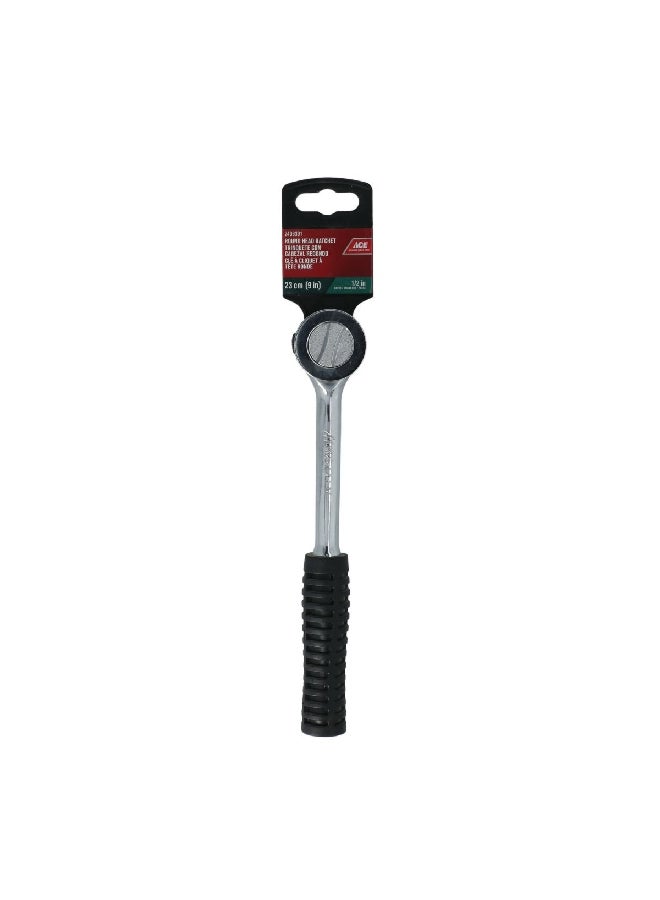 ACE Standard Ratchet Round Head Drive Silver and Black 1/2 Inch WT-06C-10 