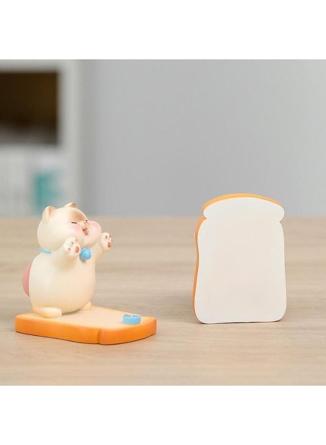 Cat Figurine Desk Phone Stand, with Multi-Angle Support, Kitten Smartphone Holder, Cute Decorative Phone Stand, Stable Base, for Work, Study or Leisure Activities - Image 4