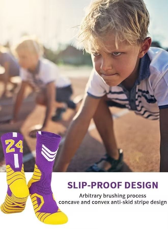 Generic Elite Basketball Socks, Athletic Socks with 3D Ankle Protection, Football & Running Socks, Compression Cushion Sport Socks Unisex - Image 3