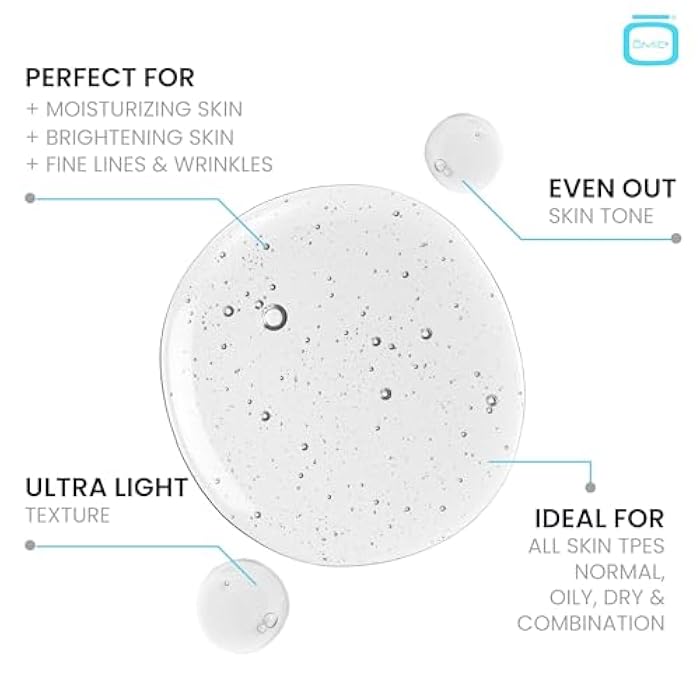 OMIC 10% Tranexamic Acid Serum for Face - 1 fl oz / 30ml - Skin Brightening Serum, For Brown Spots, Even Out Skin Tone - with Hyaluronic Acid, Glycerin, Natural formula - Image 4