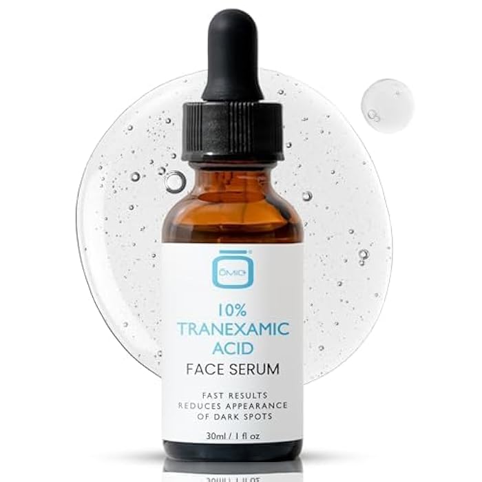 OMIC 10% Tranexamic Acid Serum for Face - 1 fl oz / 30ml - Skin Brightening Serum, For Brown Spots, Even Out Skin Tone - with Hyaluronic Acid, Glycerin, Natural formula - Image 1