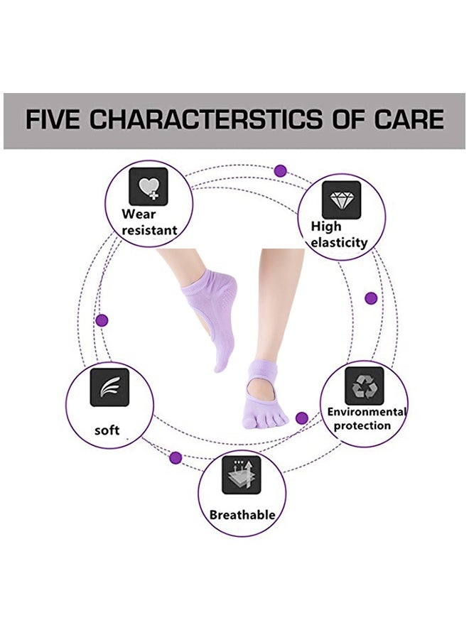 Generic Anti-Skid Breathable Fitness Yoga Socks  - Image 2