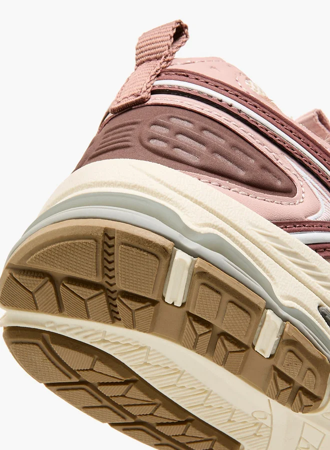 Little Missy Panelled Sneakers with Hook and Loop Closure
