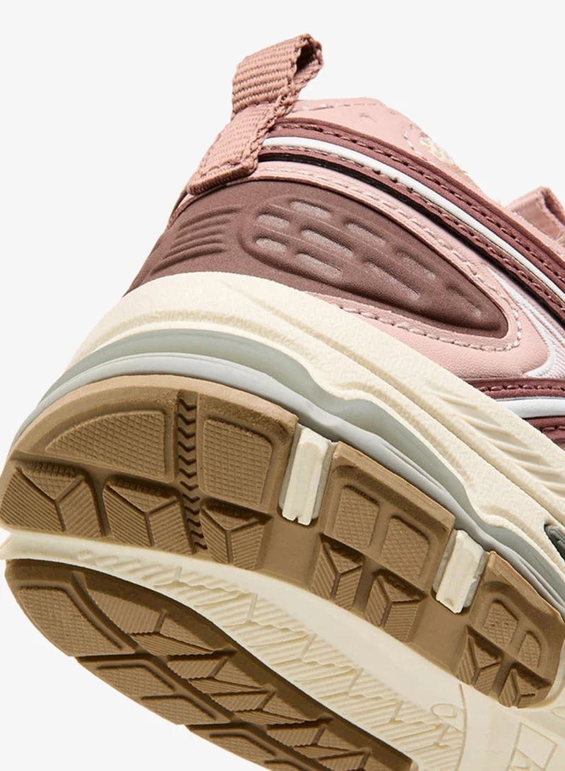Little Missy PINK Panelled Sneakers with Hook and Loop Closure for Women | Best Price UAE