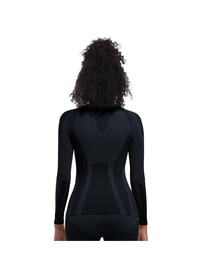 Yoga Shirts For Women Long Sleeve Skiwear Winter Fitness Running Gym Clothes Workout Dry Fit Breathable High Elastic Sports Top - Image 2