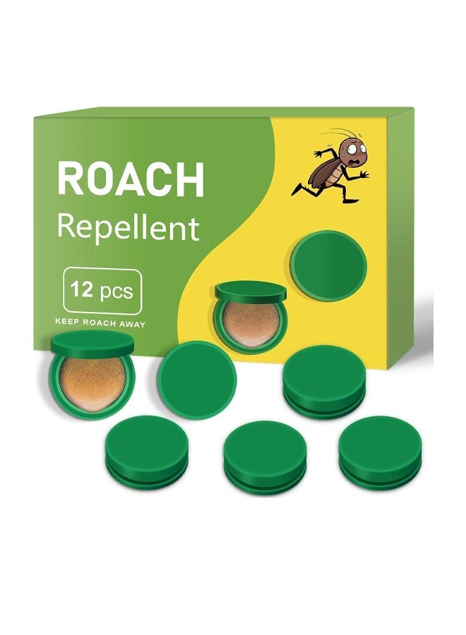 rocooart Natural Cockroach Repellent Stations - Effective Indoor & Outdoor Protection, Non-Toxic, Long-Lasting (12 Pieces) - Image 1