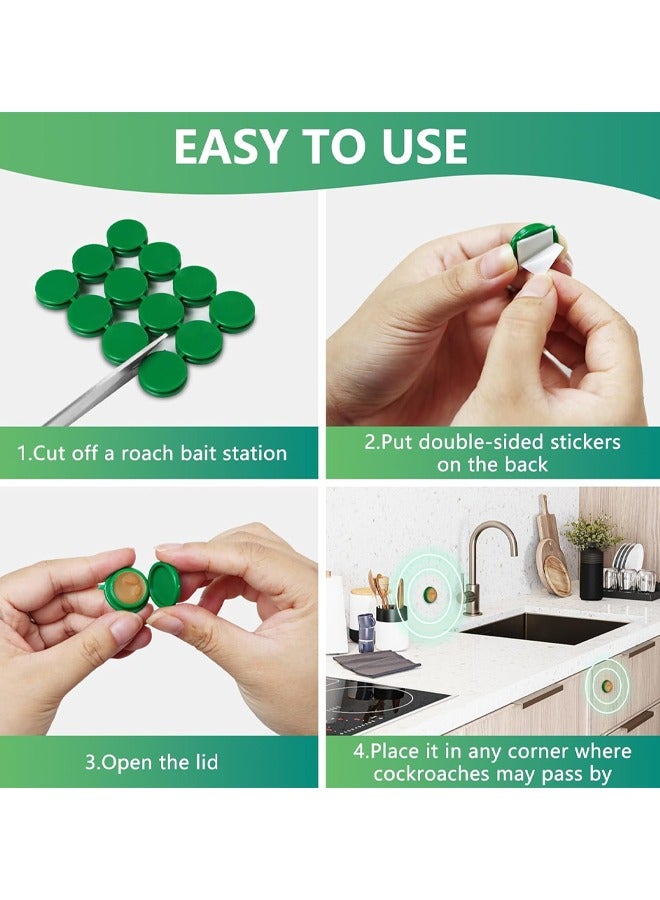 rocooart Natural Cockroach Repellent Stations - Effective Indoor & Outdoor Protection, Non-Toxic, Long-Lasting (12 Pieces) - Image 2