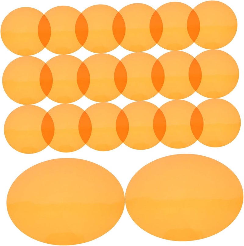 Cross product compatible Ipetboom 20pcs Warm Light Gel Filter Stickers for Lamp Overlays, 7cm Diameter Self-adhesive Pet Film Sheets for Ambient Lighting, DIY Color Correction for Ceiling Spotlights and Festival Cost effective upgraded craftsmanship - Image 1
