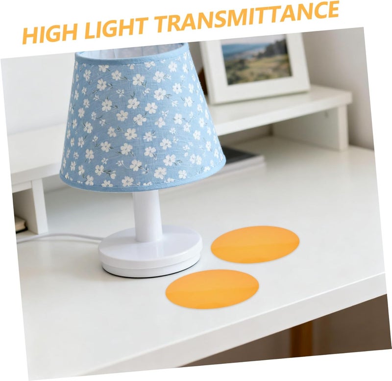 Cross product compatible Ipetboom 20pcs Warm Light Gel Filter Stickers for Lamp Overlays, 7cm Diameter Self-adhesive Pet Film Sheets for Ambient Lighting, DIY Color Correction for Ceiling Spotlights and Festival Cost effective upgraded craftsmanship - Image 5