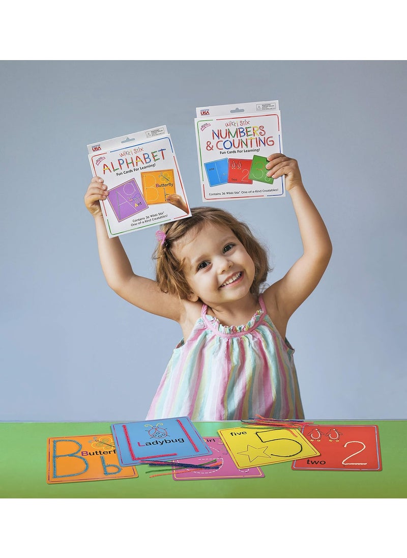 WikkiStix Wikki Stix Early Learning Trio Alphabet Numbers and Shapes for Easy Fun Preschool Learning Made in The USA  - Image 5