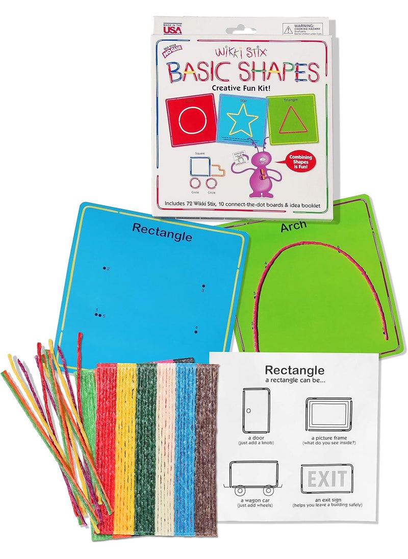 WikkiStix Wikki Stix Early Learning Trio Alphabet Numbers and Shapes for Easy Fun Preschool Learning Made in The USA  - Image 4