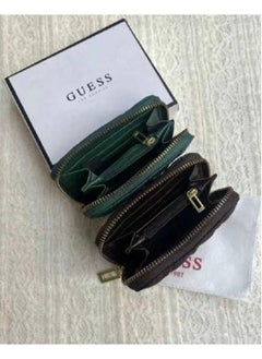 GUESS Guess Elenia Quilted Design Mini Wallet Brown  - Image 3