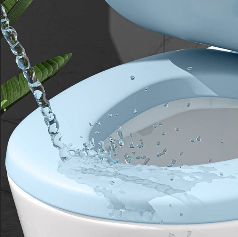 Thickened Foaming Soft Toilet Lid EVAU Type Toilet Seat Cover - Light Green Toilet Accessories for Bathroom - Image 3