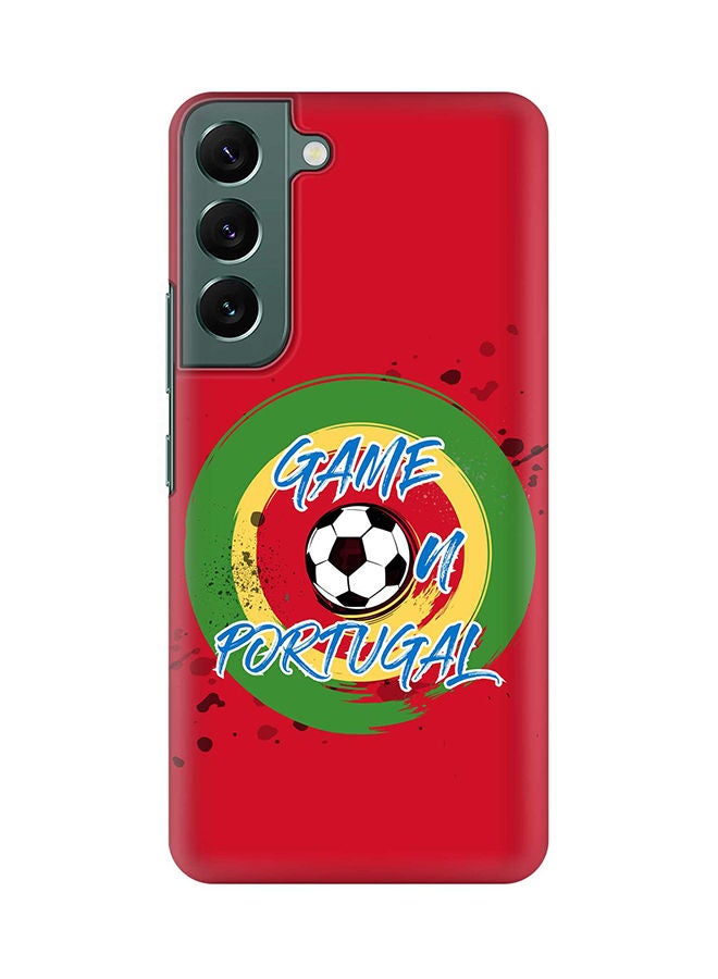 Stylizedd Case for Samsung Galaxy S22 5G Slim Snap Classic Series Shield Matte Finish Print - Game on Portugal - Image 1