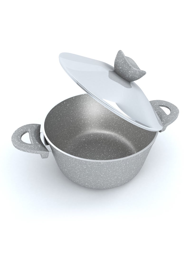 لازورد طقم اوانى طهى جرانيت برو - 9 قطع - رصاصى - Image 3