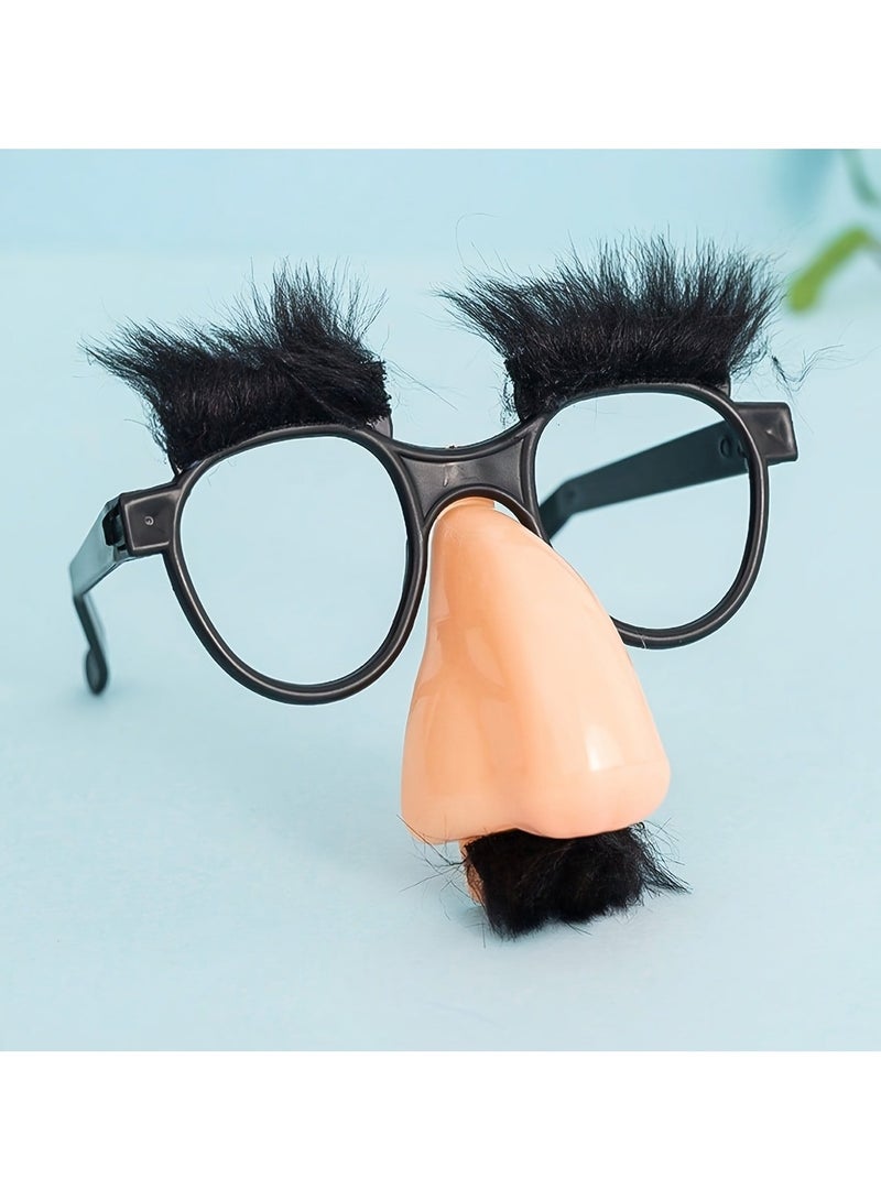 1pc Black Glasses With Eyelash Nose Beard - Image 2