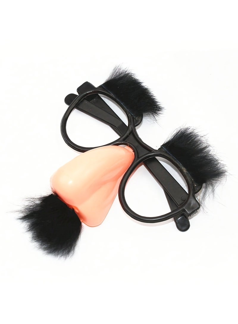 1pc Black Glasses With Eyelash Nose Beard - Image 4