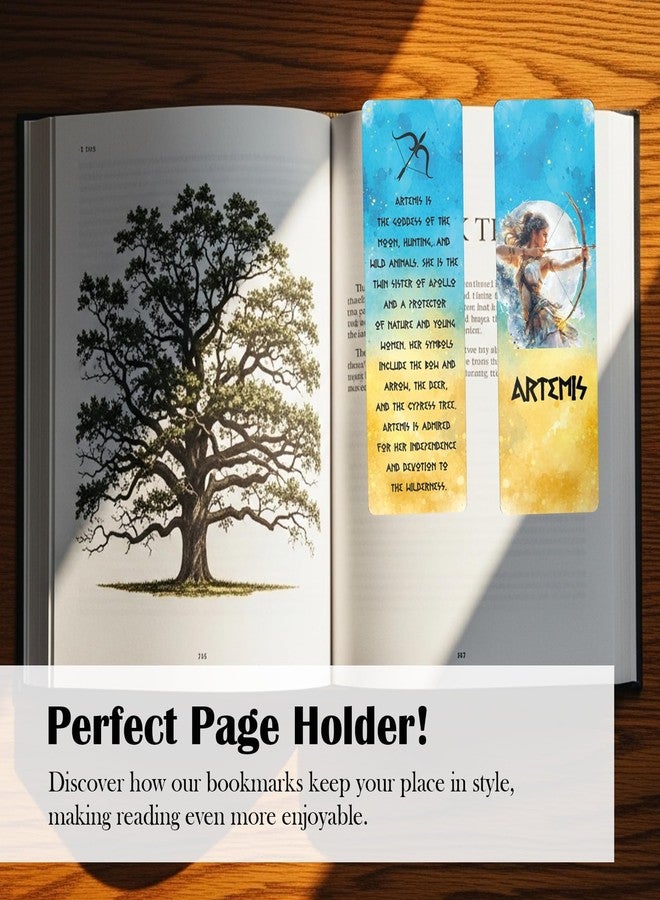 AFRITEE Greek Mythology Bookmark for Kids - 120 Pcs Vintage Olympian Gods Bulk Bookmarks Gift for Women, Retro Cottagecore Creative Reading Accessories Gifts for Teachers Students Book Lovers - Image 4