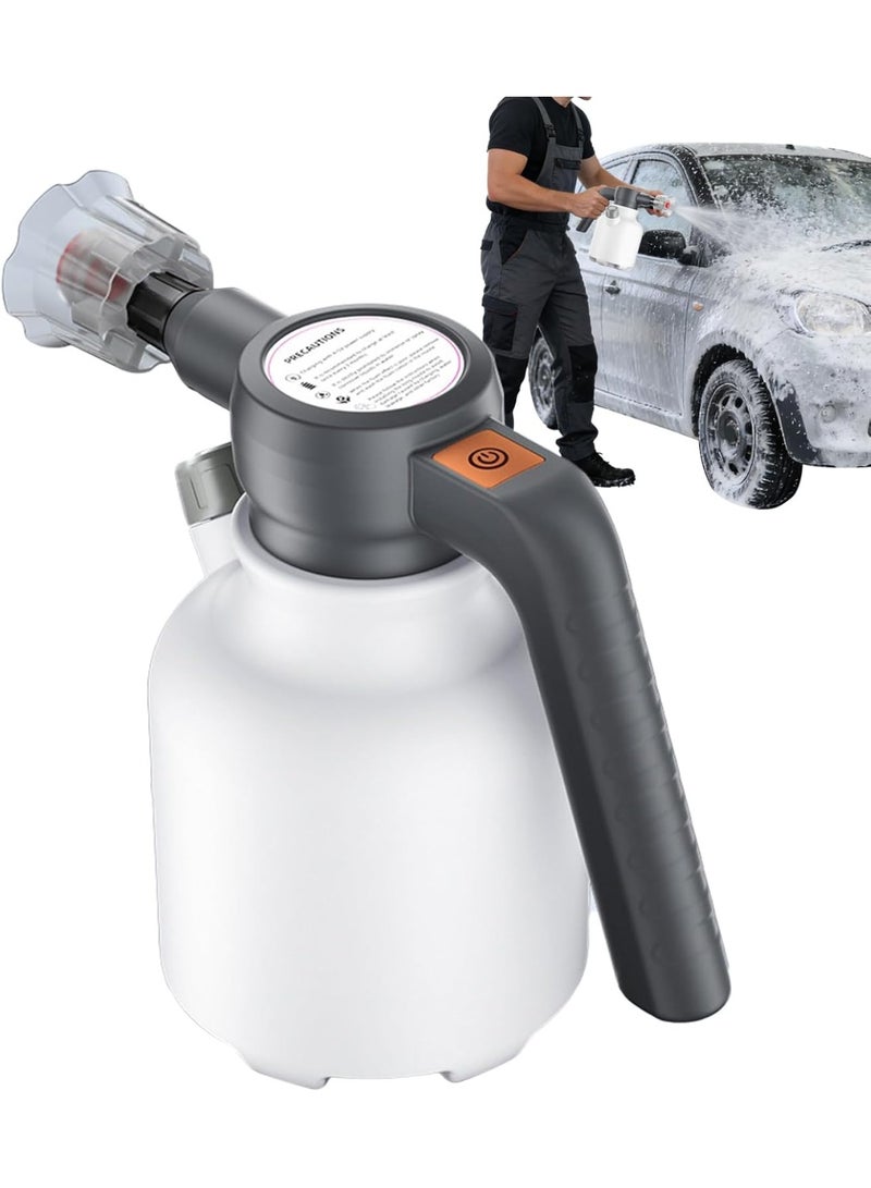 WALALLA Electric Foam Sprayer Car Wash, 2L Rechargeable Mister, Cordless Foam Sprayer for Patio, Lawn, Garden, Indoor, Outdoor, Fertilizing, Cleaning, Yard, Kitchen - Image 1