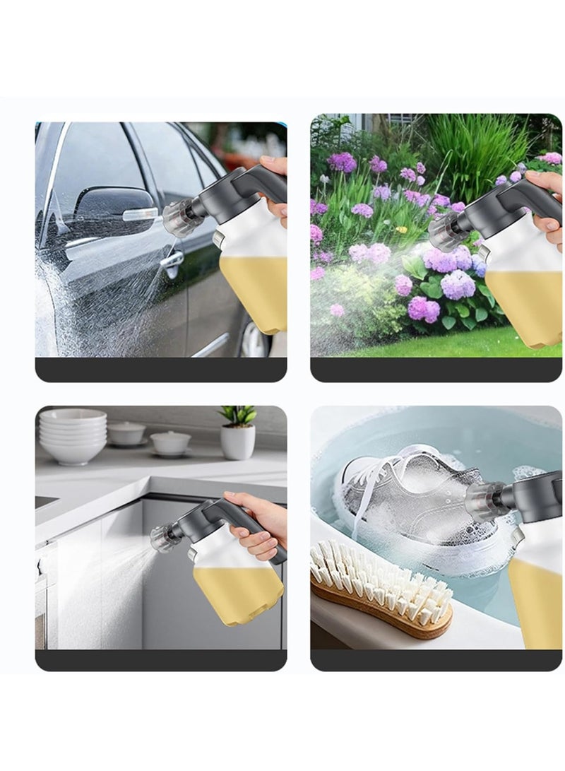 WALALLA Electric Foam Sprayer Car Wash, 2L Rechargeable Mister, Cordless Foam Sprayer for Patio, Lawn, Garden, Indoor, Outdoor, Fertilizing, Cleaning, Yard, Kitchen - Image 2