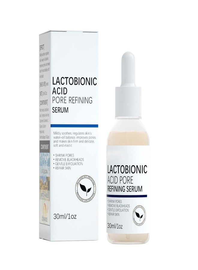 Grospe Lactobionic Acid Pore Refining Serum,Minimize Pores Serum Gentle Formula Clean Pore Shrink Pore Firming Skin Reduce Fine Lines Facial Liquid for All Skin - Image 1