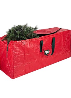 SINCHER SINCHER Large Red Tree Storage Bag for 9ft  Portable Tote Bag Insect and Dust Proof Storage Bag (65 "x15 "x30")  - Image 1