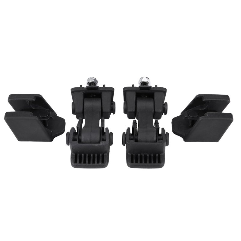 Hood Latch Catch Set 4-Piece Solid ABS Construction - Hood Latch Bracket Replacement for Jeep Wrangler TJ 1997-2006 - Image 3