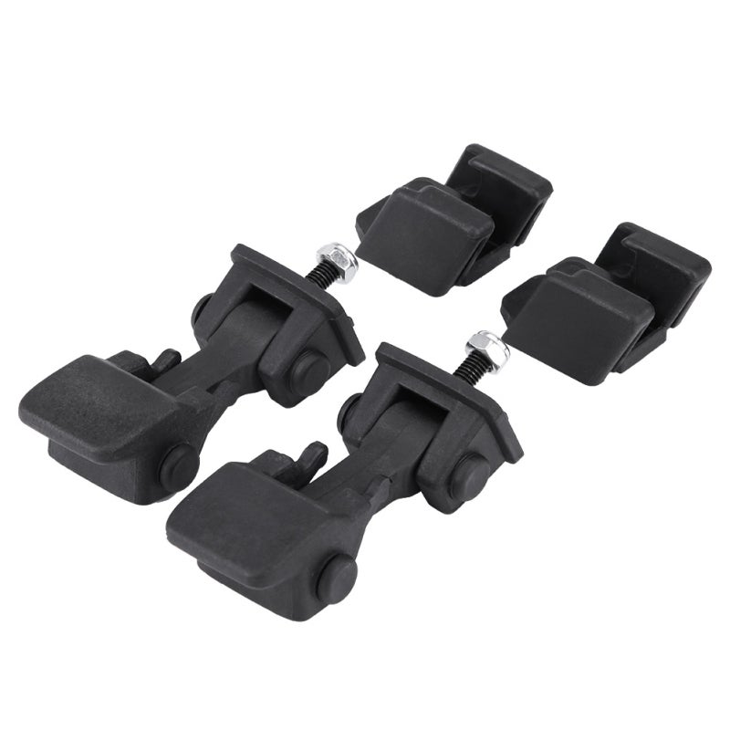 Hood Latch Catch Set 4-Piece Solid ABS Construction - Hood Latch Bracket Replacement for Jeep Wrangler TJ 1997-2006 - Image 5
