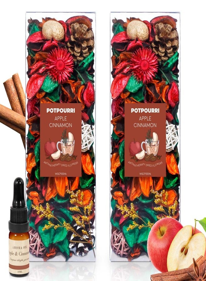 STRN Potpourri Bowl Filler with Essential Oil – Cinnamon & Apple Scented Dried Flower Bags, Bowl Vase Filler, Decorative Potpourri for Vase or Bathroom – Long-Lasting Fresh Aroma Gift for Home Decor - Image 1
