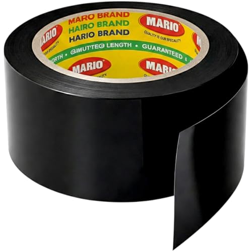 Mario PVC Self-Adhesive Black Monsoon Tape – 48mm x 15M | Protection Against Water Damage & Electric Panel Insulation | Pack of 1 - Image 1