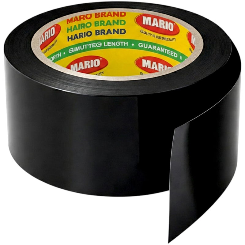 Mario PVC Self-Adhesive Black Monsoon Tape – 48mm x 15M | Protection Against Water Damage & Electric Panel Insulation | Pack of 1 - Image 5