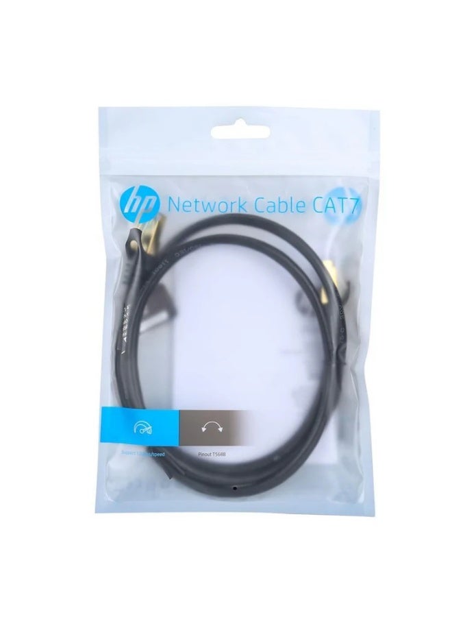 هيوليت باكارد كابل شبكة إيثرنت HP - Cat7 F/FTP، 600 ميجاهرتز، 10 جيجابت في الثانية، RJ45، طول 3 أمتار، أسود - Image 1