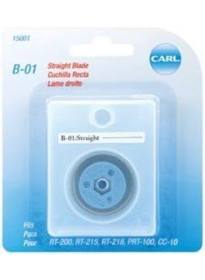 Carl Brands Professional Rotary Trimmer Replacement Blade Straight B-01 (2-Pack) - Image 1